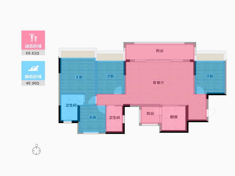 四川省-成都市-奥园锦官芳华-101.56-户型库-动静分区