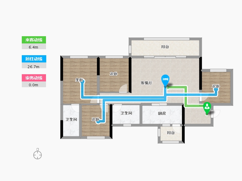 四川省-成都市-中国铁建新川樾-109.60-户型库-动静线