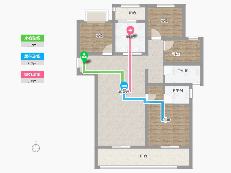 云南省-昆明市-俊发俊云峰-102.40-户型库-动静线