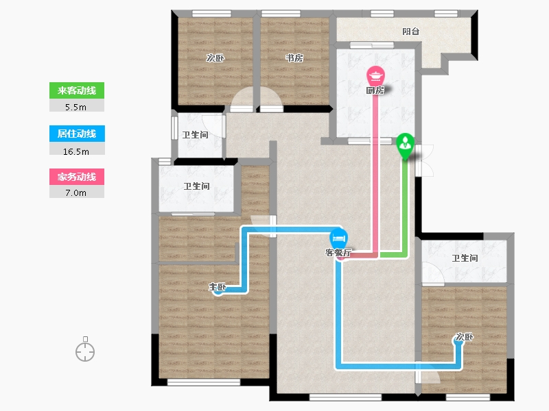 云南省-昆明市-俊发生态半岛-131.20-户型库-动静线