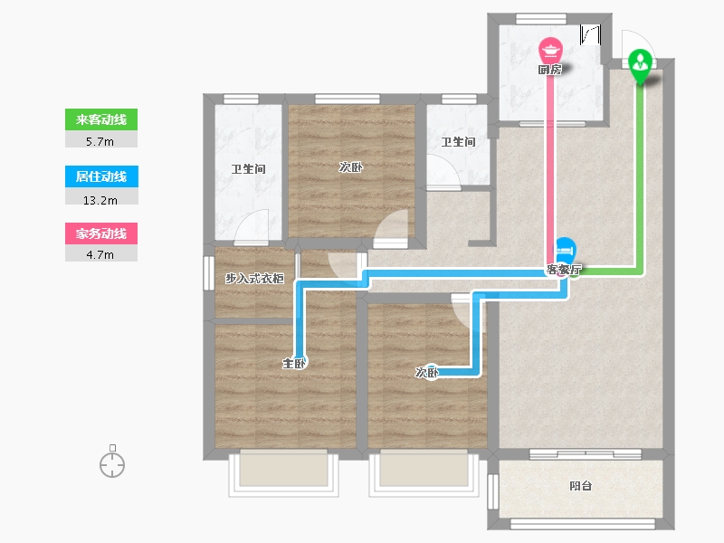 山西省-临汾市-米罗公馆-96.99-户型库-动静线