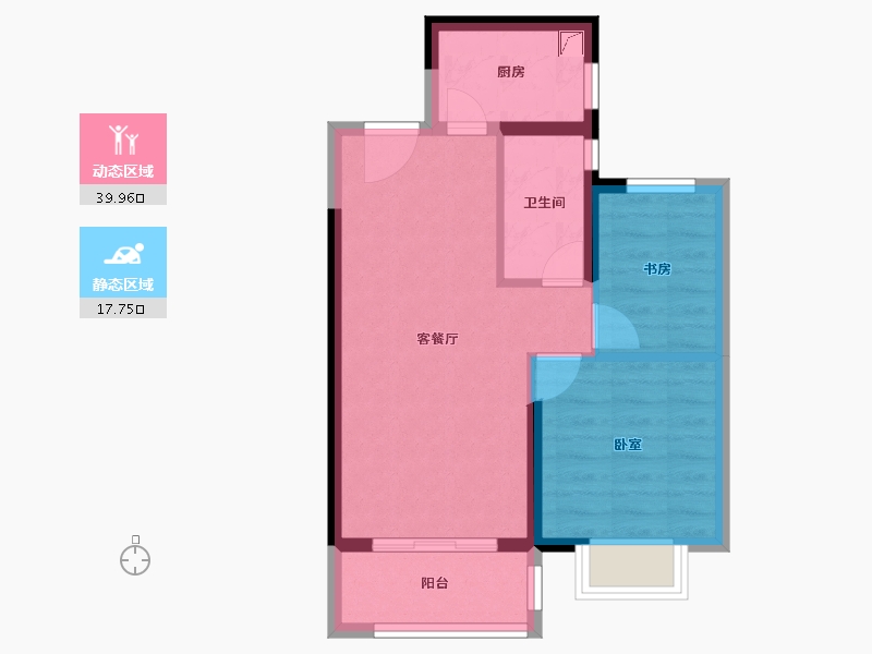 湖北省-武汉市-保利城七期云廷-51.15-户型库-动静分区