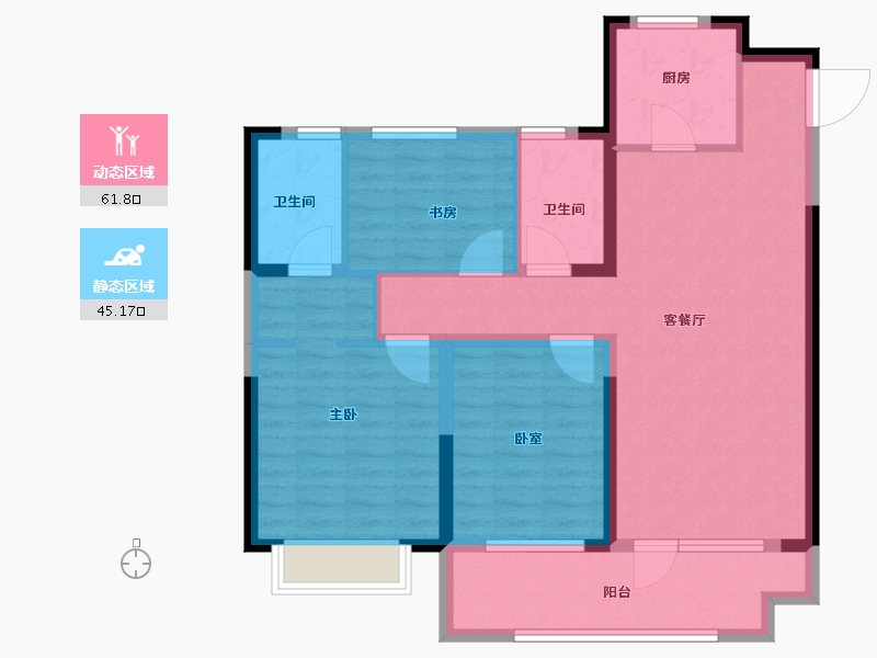 山东省-青岛市-安徒生童话小镇-95.20-户型库-动静分区