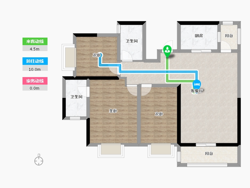 四川省-成都市-观澜东著-97.57-户型库-动静线