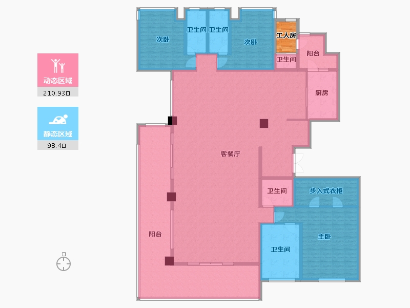 云南省-昆明市-中国铁建西派国樾-288.00-户型库-动静分区