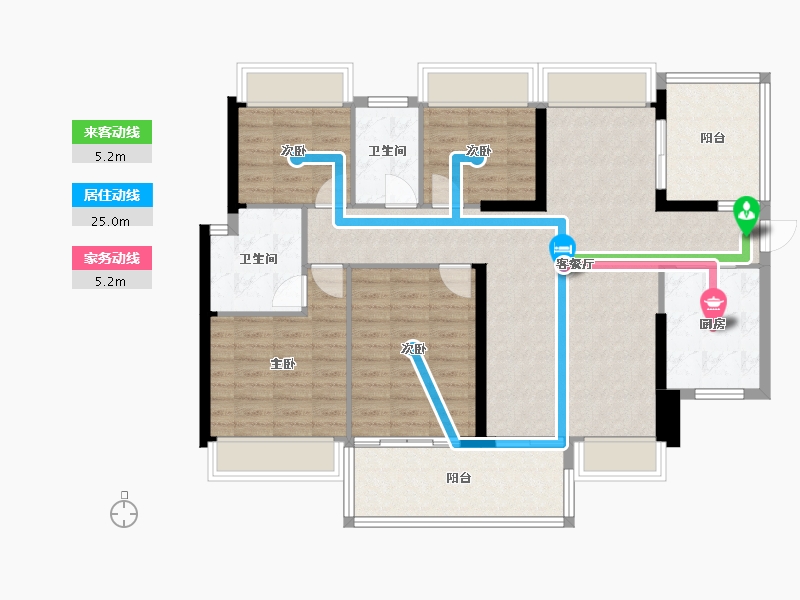 广东省-惠州市-万象湖花园-114.36-户型库-动静线