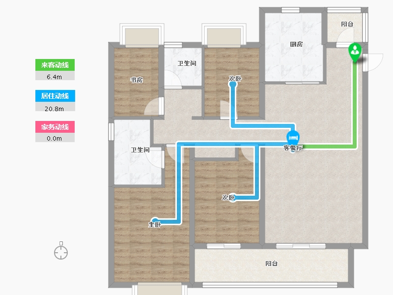 云南省-昆明市-万科公园城市-115.19-户型库-动静线