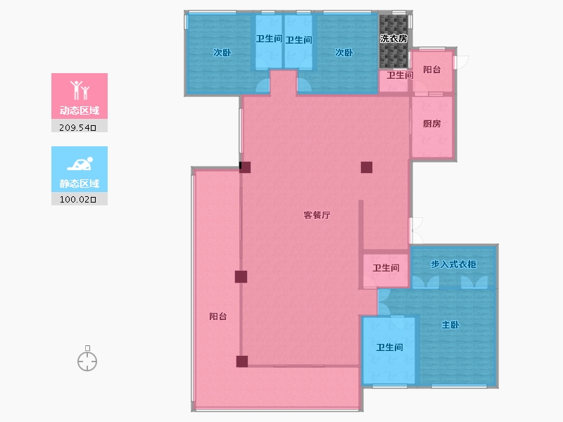 云南省-昆明市-中国铁建西派国樾-292.00-户型库-动静分区