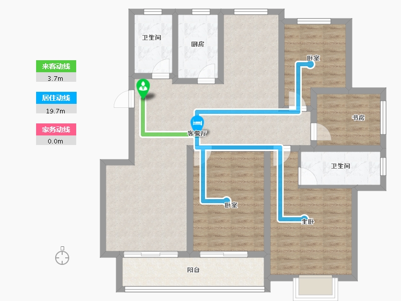 浙江省-绍兴市-香溪铭苑-102.00-户型库-动静线