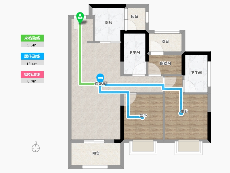 广东省-中山市-华发首府-79.34-户型库-动静线