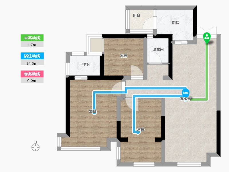 四川省-南充市-信智城-68.00-户型库-动静线