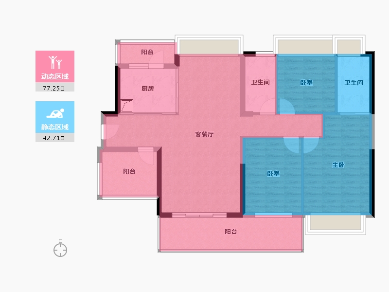 广东省-惠州市-御水龙庭-108.37-户型库-动静分区