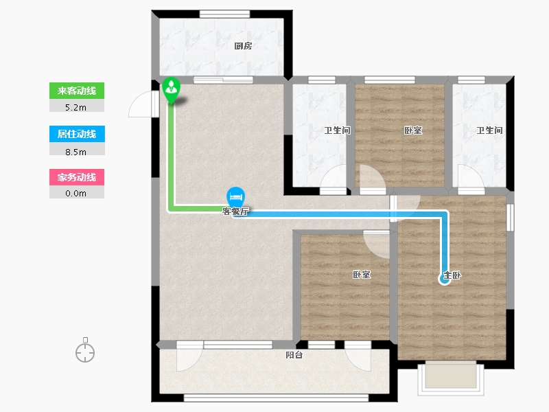 山东省-青岛市-海发融信缦山兰庭-101.00-户型库-动静线