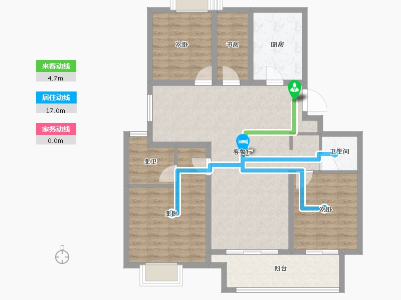 江苏省-徐州市-融创领地凤鸣桃源风雅颂-100.01-户型库-动静线