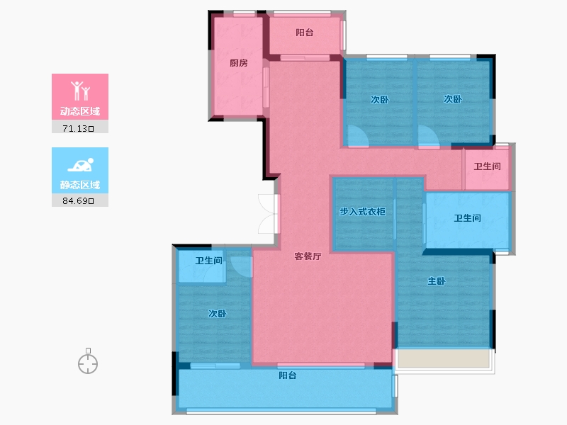 四川省-成都市-中车共享城-140.00-户型库-动静分区