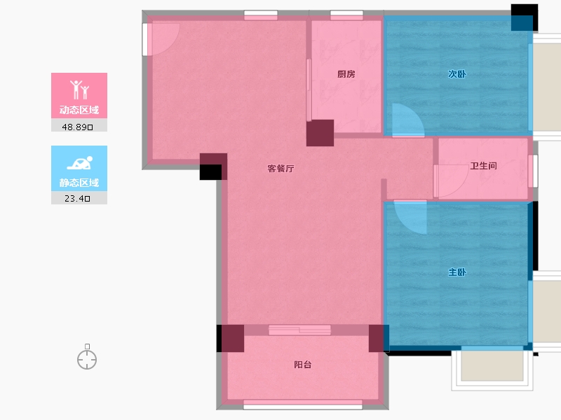 广西壮族自治区-北海市-天宁新城-69.00-户型库-动静分区