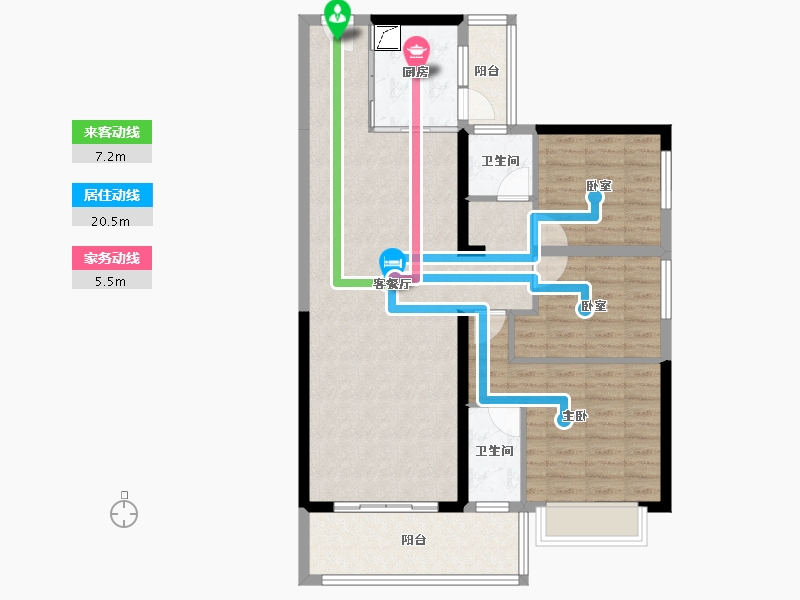 广东省-惠州市-御水龙庭-95.16-户型库-动静线