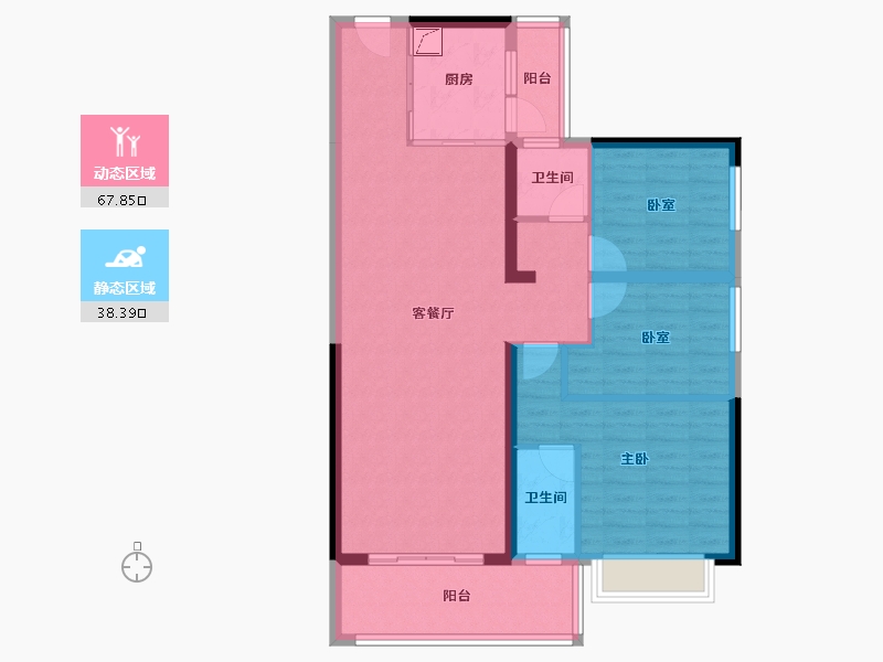 广东省-惠州市-御水龙庭-95.16-户型库-动静分区