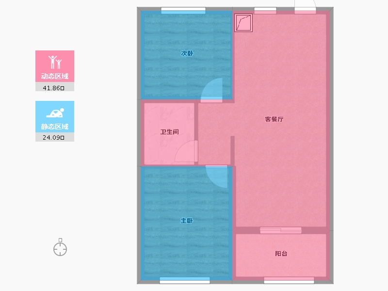 云南省-昆明市-俊发玉龙湾-58.93-户型库-动静分区