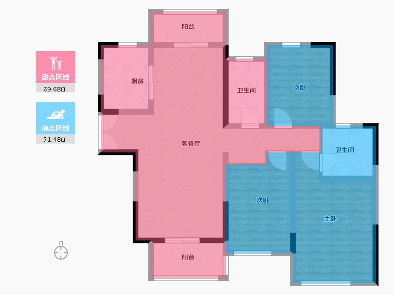 河南省-驻马店市-建业城-108.00-户型库-动静分区