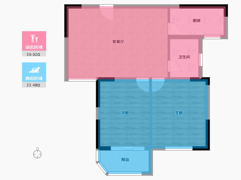 江苏省-无锡市-观山名筑-66.27-户型库-动静分区