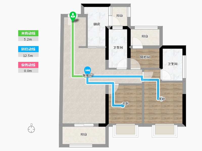 广东省-中山市-华发首府-73.20-户型库-动静线