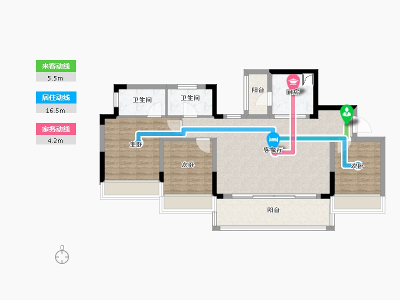 四川省-成都市-奥园锦官芳华-86.40-户型库-动静线