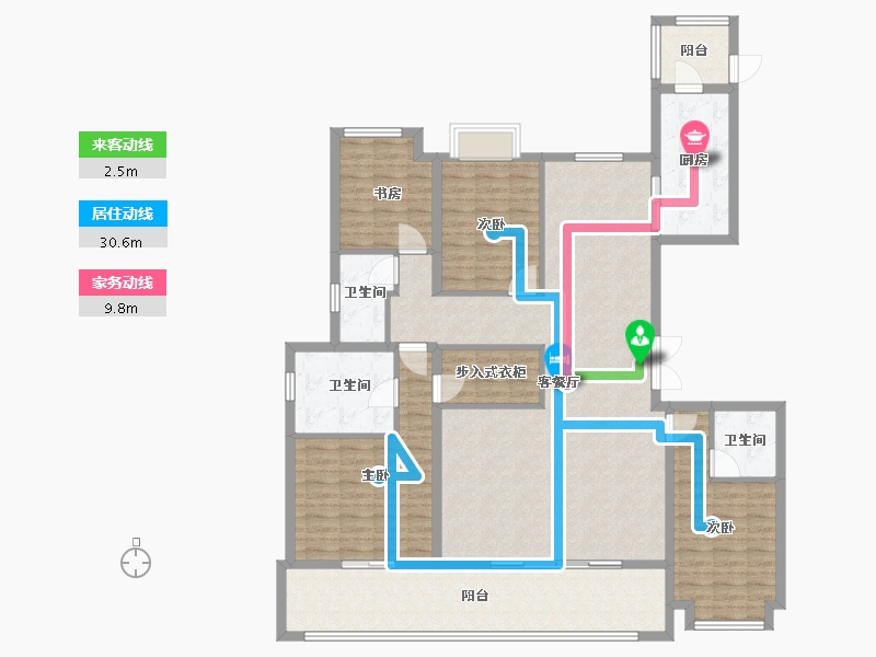 云南省-昆明市-中国铁建西派国樾-158.40-户型库-动静线