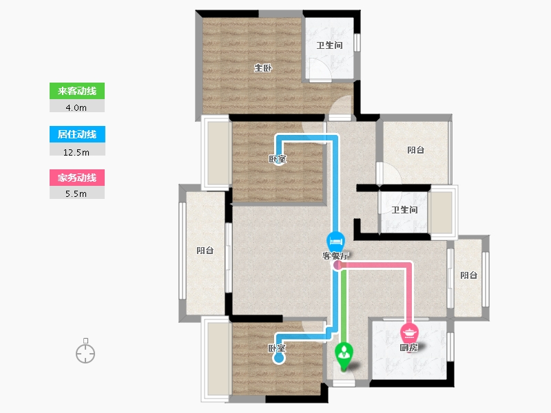 广东省-惠州市-惠阳振业城-93.96-户型库-动静线