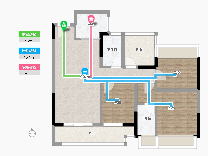 广东省-惠州市-中交和风春岸-82.54-户型库-动静线