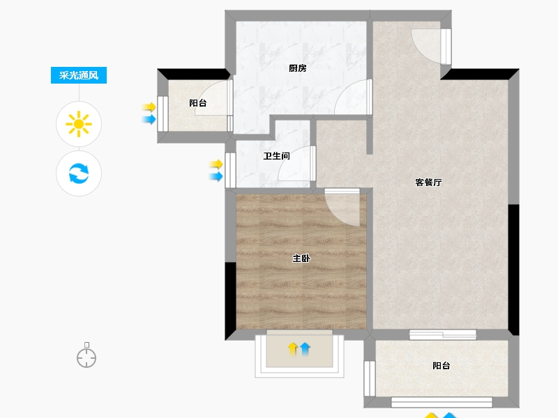 四川省-成都市-观澜东著-44.23-户型库-采光通风