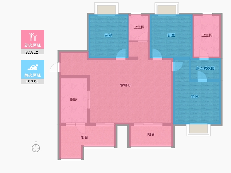 四川省-成都市-太阳公元-114.52-户型库-动静分区