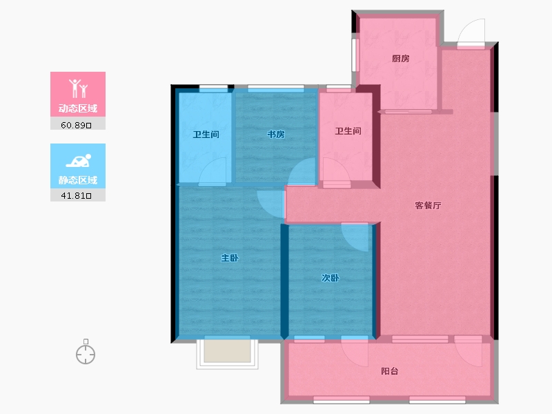 山东省-青岛市-华新园央和府-92.10-户型库-动静分区