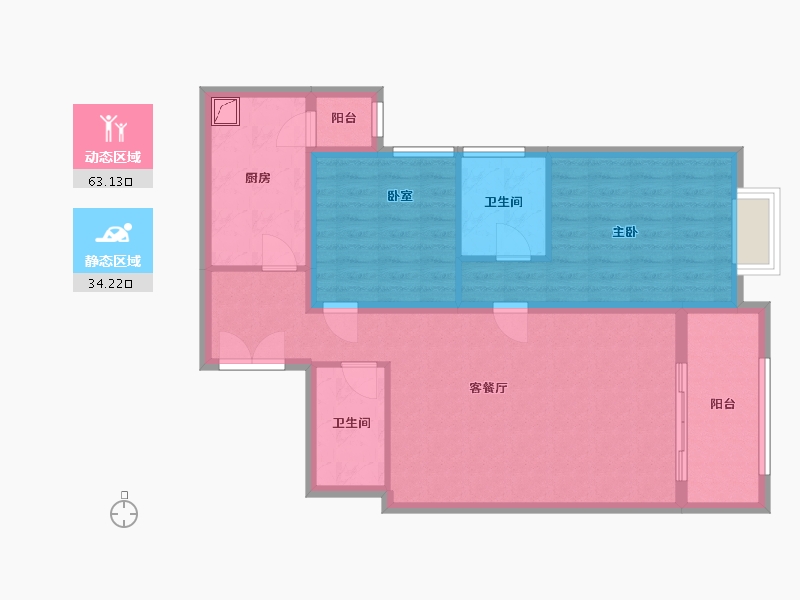 广东省-广州市-1-80.00-户型库-动静分区