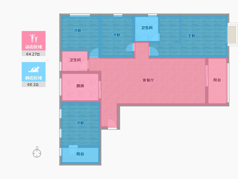 云南省-昆明市-俊发城-116.05-户型库-动静分区