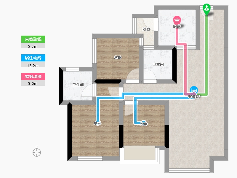 四川省-成都市-东原江山印月-65.87-户型库-动静线