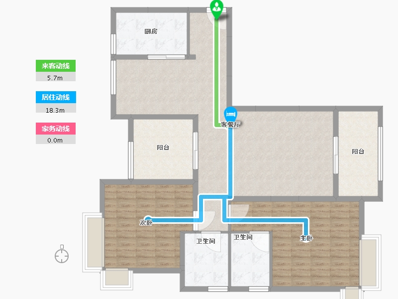 安徽省-滁州市-凯迪塞纳河畔-124.00-户型库-动静线