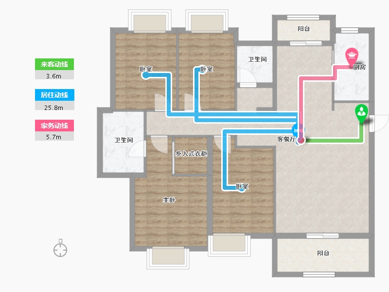 湖南省-长沙市-长沙亿达智造小镇-112.39-户型库-动静线