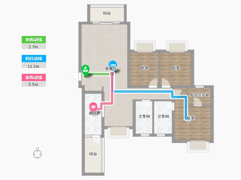 四川省-成都市-太阳公元-99.36-户型库-动静线