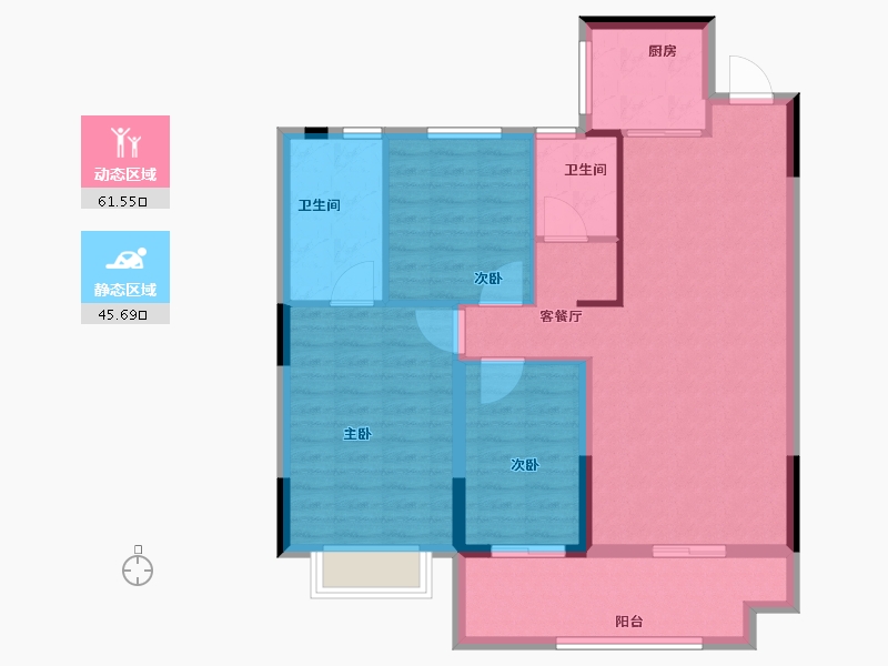 河南省-驻马店市-西亚美悦城-97.16-户型库-动静分区