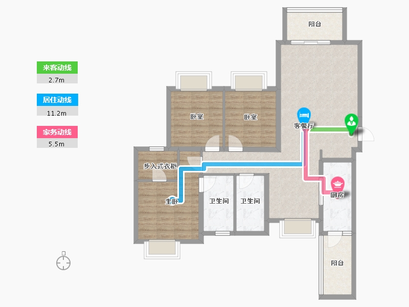 四川省-成都市-太阳公元-101.41-户型库-动静线