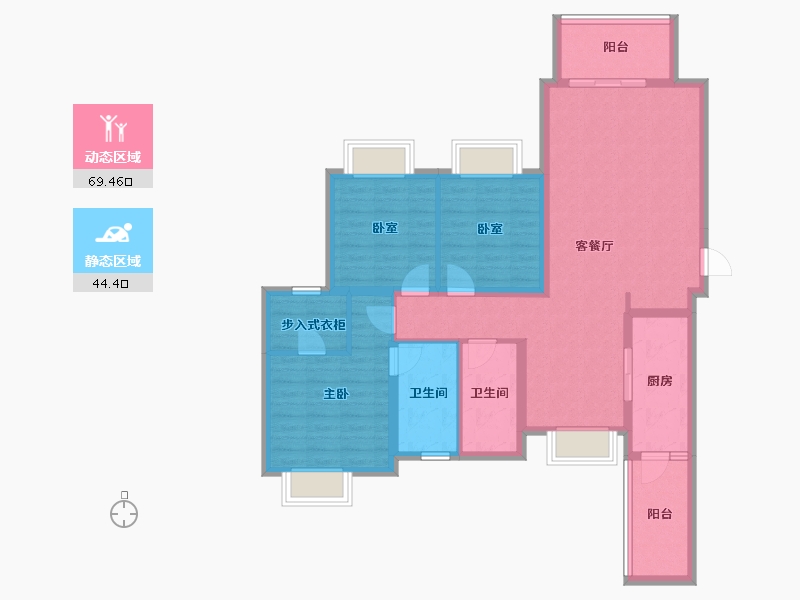 四川省-成都市-太阳公元-101.41-户型库-动静分区