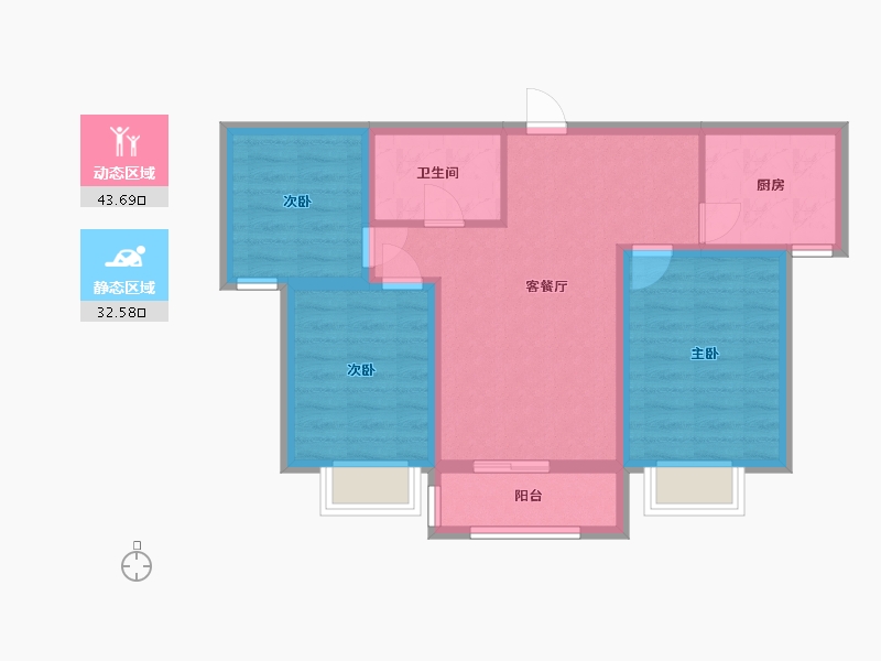 山西省-大同市-文兴首席-89.00-户型库-动静分区