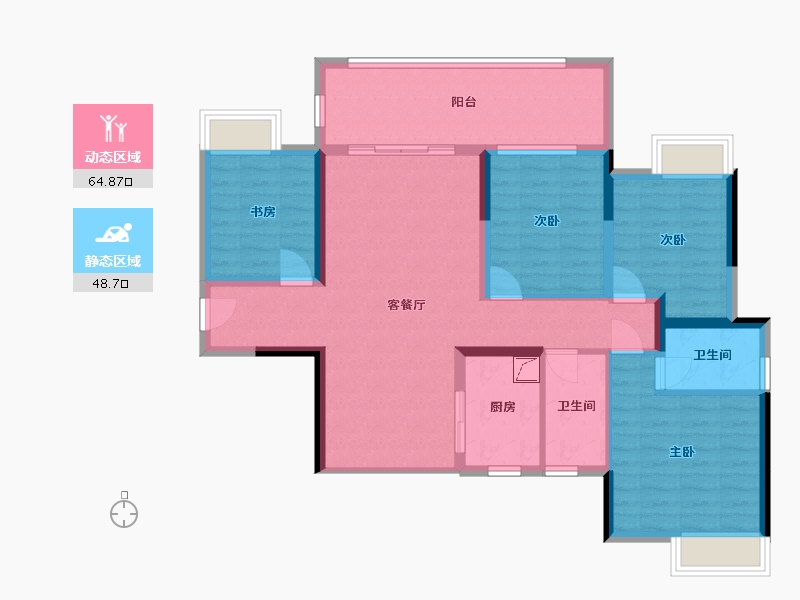 广西壮族自治区-梧州市-彰泰城-102.00-户型库-动静分区