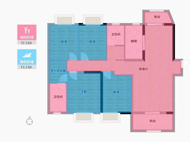 湖南省-长沙市-长沙亿达智造小镇-111.15-户型库-动静分区