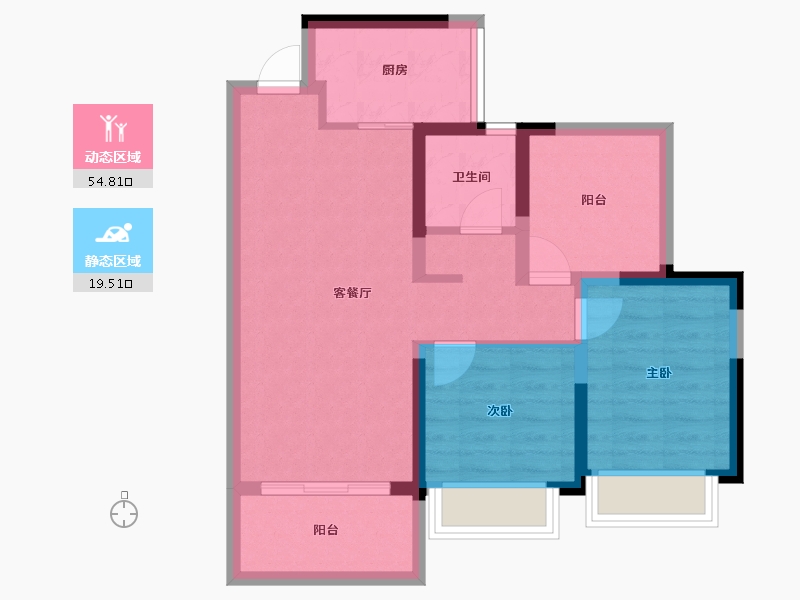 广东省-惠州市-方圆天俊-65.60-户型库-动静分区