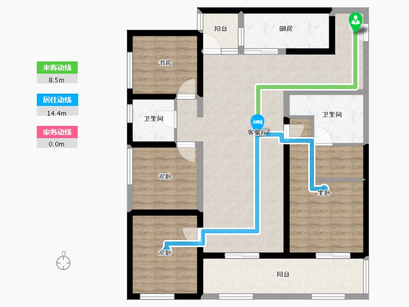 云南省-昆明市-俊发城-112.92-户型库-动静线