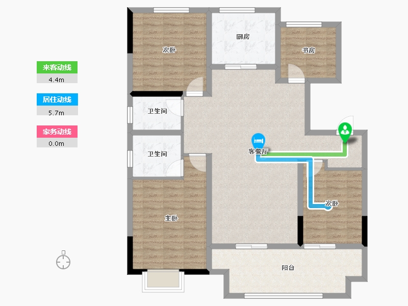 江苏省-徐州市-汉邦景城-118.04-户型库-动静线