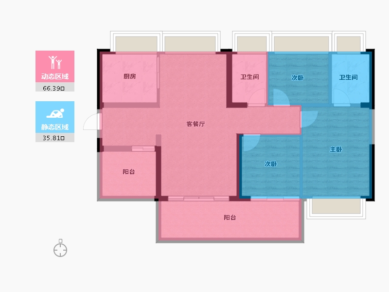 广东省-惠州市-方圆天俊-92.00-户型库-动静分区