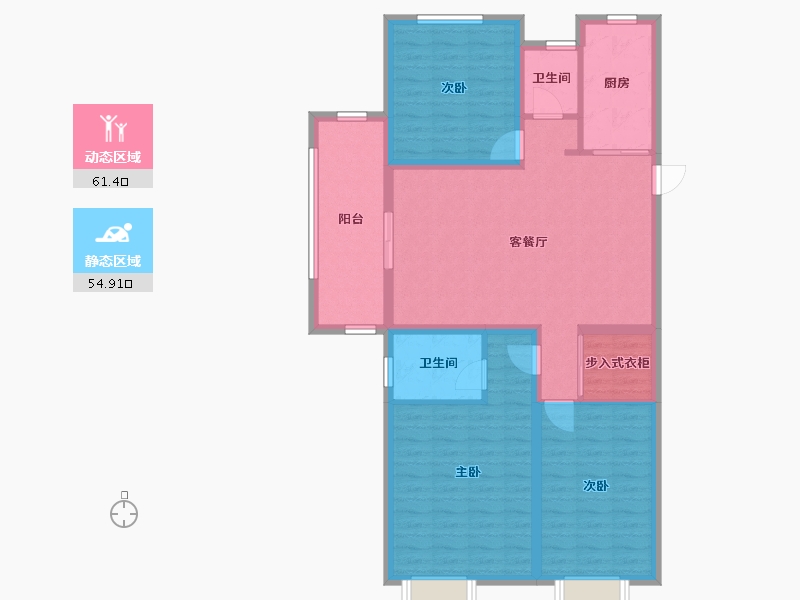 江苏省-徐州市-汉邦景城-104.41-户型库-动静分区